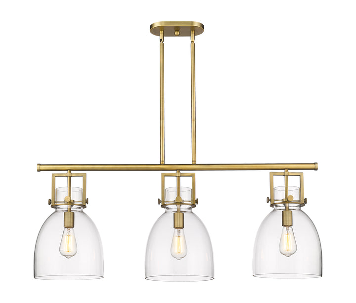 Innovations Lighting Newton Bell 7" Island Light - Brushed Brass
