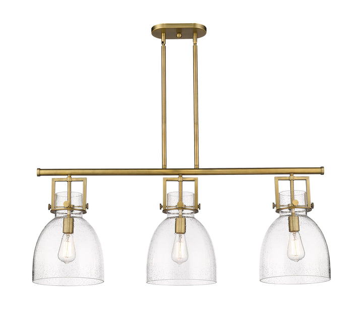 Innovations Lighting Newton Bell 7" Island Light - Brushed Brass