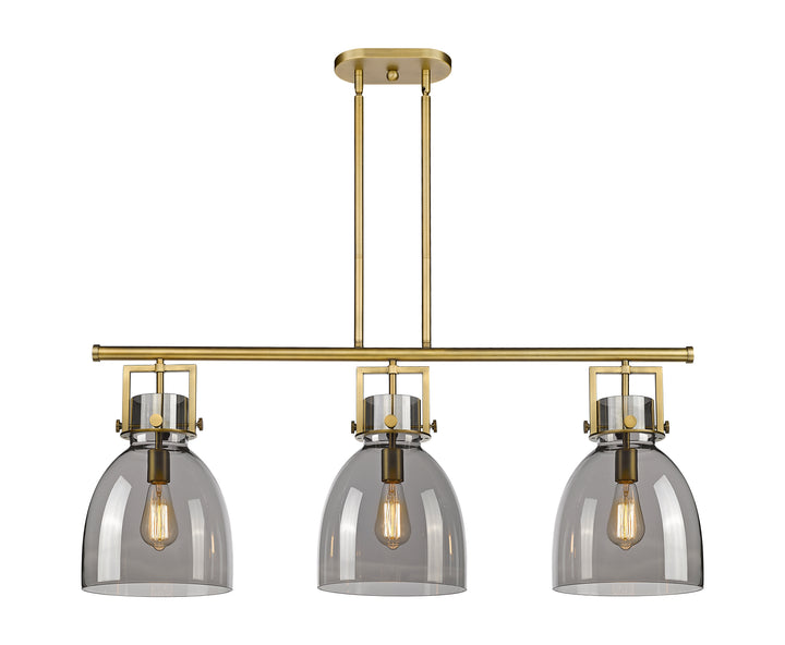 Innovations Lighting Newton Bell 7" Island Light - Brushed Brass