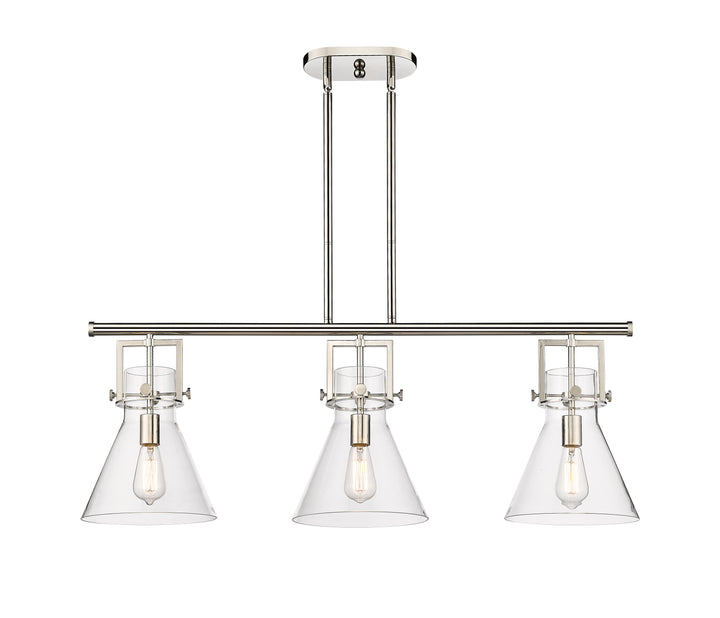 Innovations Lighting Newton Cone 7" Island Light - Polished Nickel