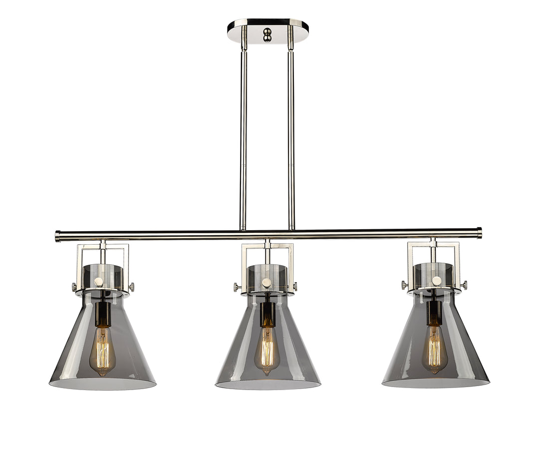 Innovations Lighting Newton Cone 7" Island Light - Polished Nickel