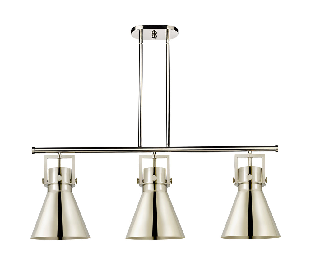 Innovations Lighting Newton Cone 10" Island Light - Polished Nickel