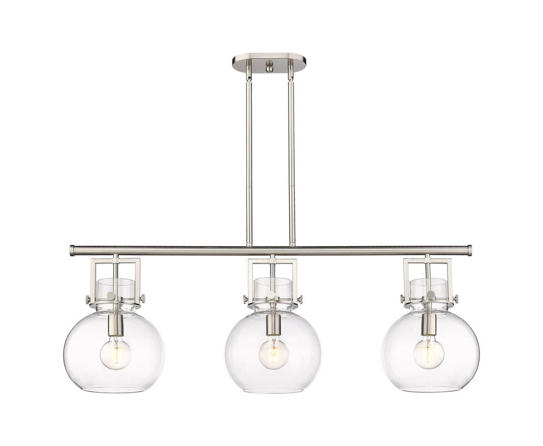 Innovations Lighting Newton Sphere 7" Island Light - Satin Nickel