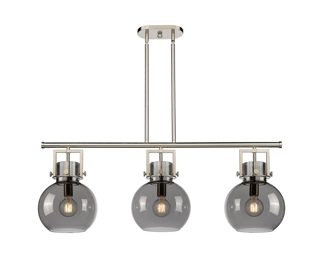 Innovations Lighting Newton Sphere 7" Island Light - Satin Nickel