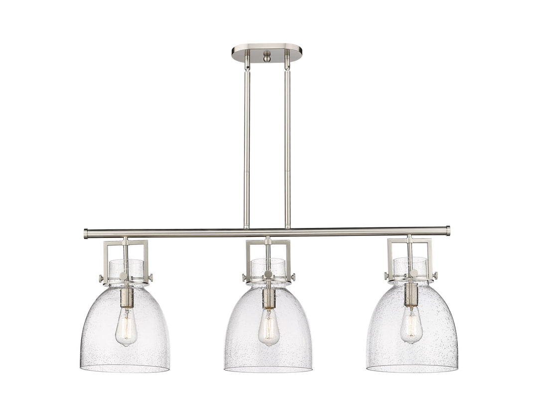 Innovations Lighting Newton Bell 7" Island Light - Satin Nickel