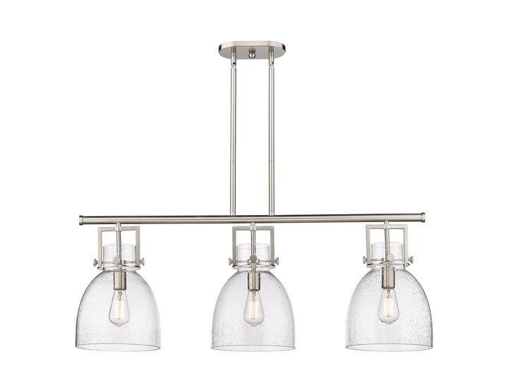 Innovations Lighting Newton Bell 7" Island Light - Satin Nickel