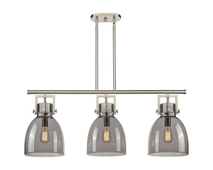 Innovations Lighting Newton Bell 7" Island Light - Satin Nickel