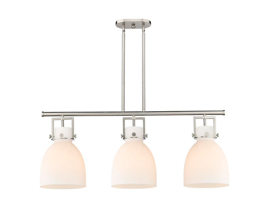 Innovations Lighting Newton Bell 7" Island Light - Satin Nickel