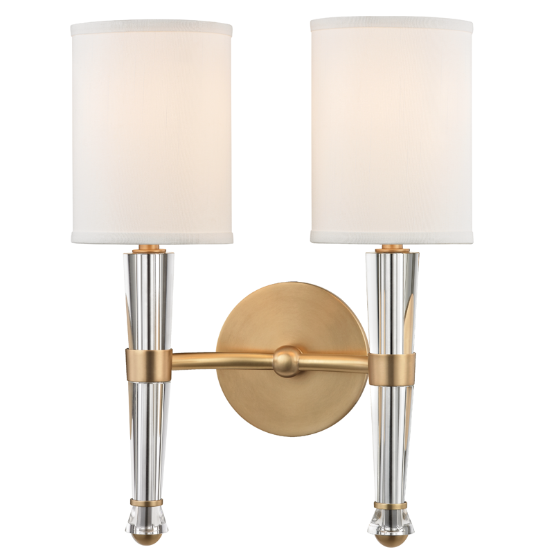 Hudson Valley Lighting Volta Wall Sconce Wall Sconces Hudson Valley Lighting Aged Brass  