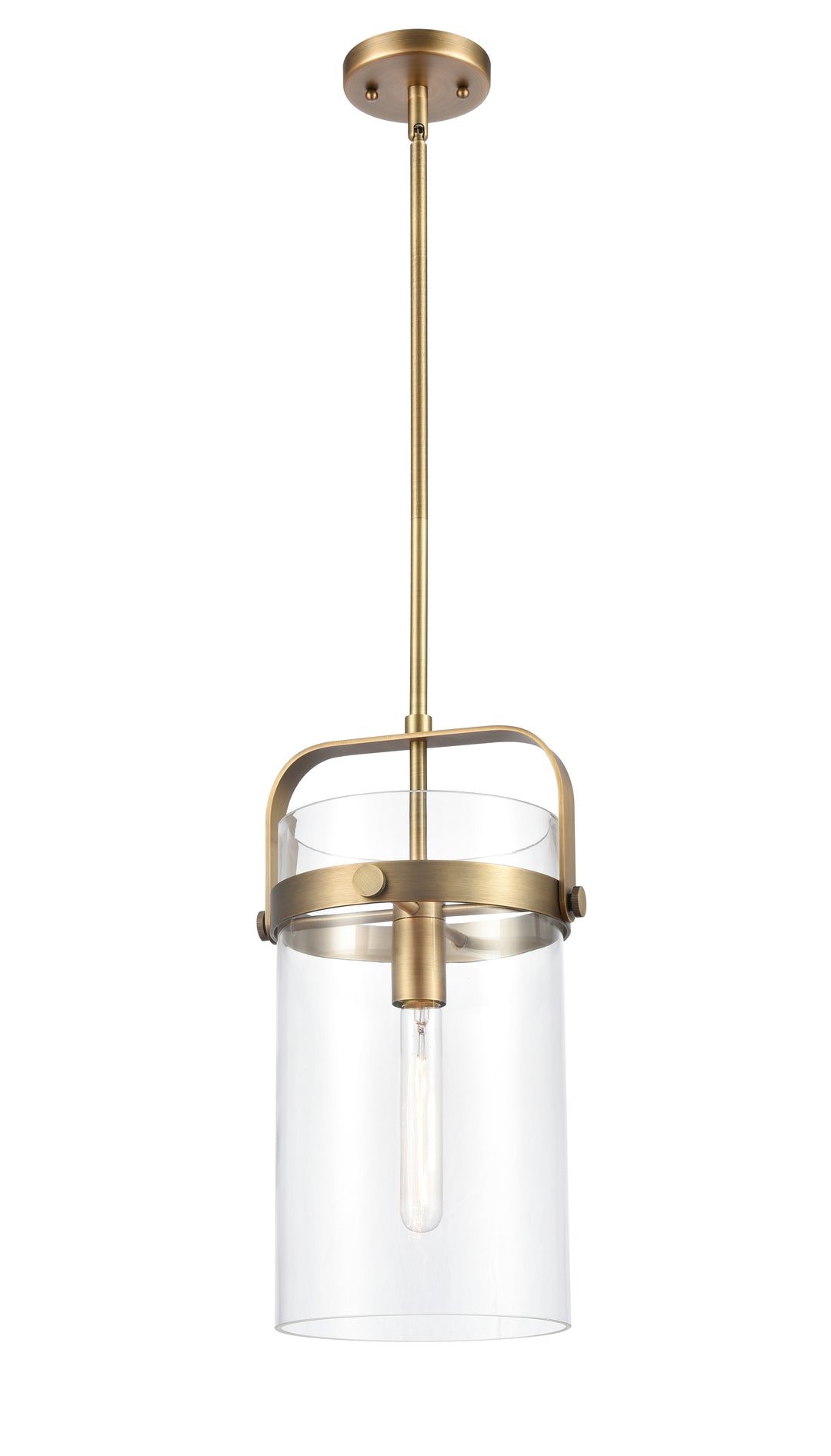 Innovations Lighting Pilaster 8" Mini Pendant - Brushed Brass