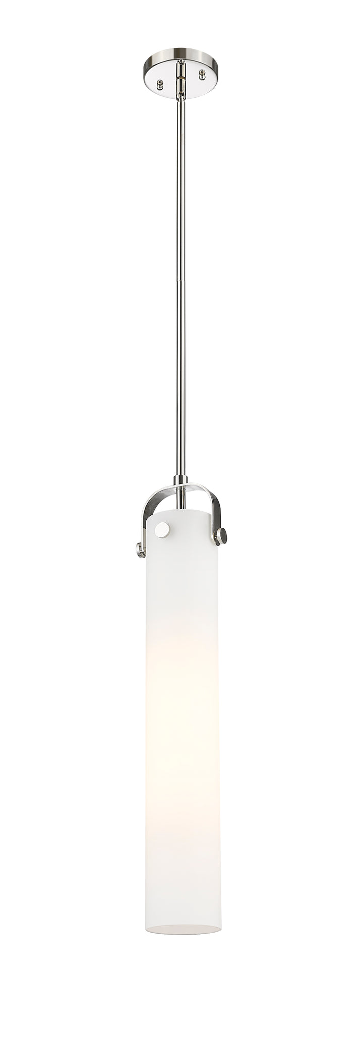 Innovations Lighting Pilaster 4.75" Pendant - Polished Nickel Pendants Innovations Lighting Cased Matte White ; Glass Type: Frosted  