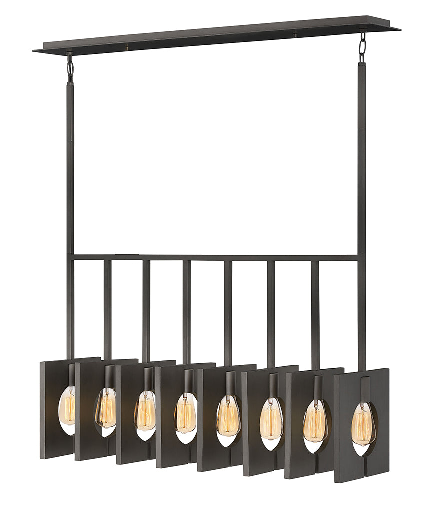 Hinkley Ludlow Chandelier Chandeliers Hinkley Brushed Graphite 10.0x37.25x22.0 