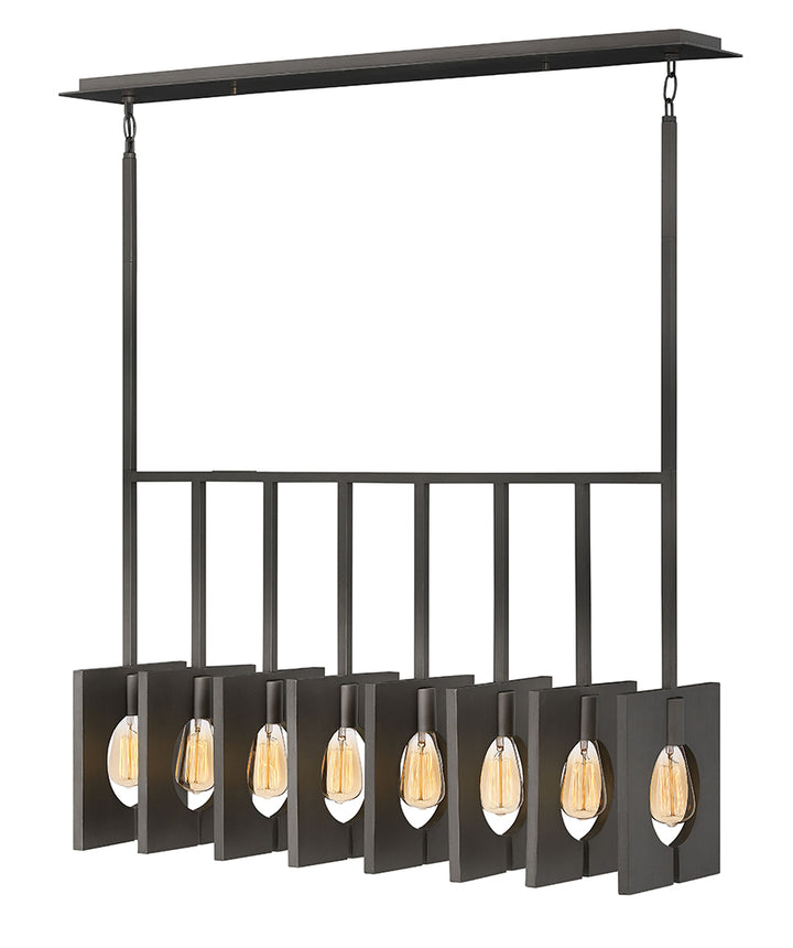 Hinkley Ludlow Chandelier Chandeliers Hinkley Brushed Graphite 10.0x37.25x22.0