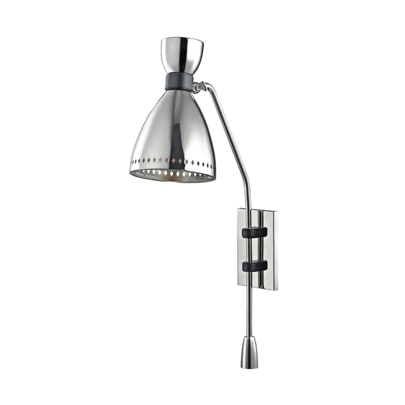 Hudson Valley Lighting Solaris Wall Sconce Wall Sconces Hudson Valley Lighting Polished Nickel  