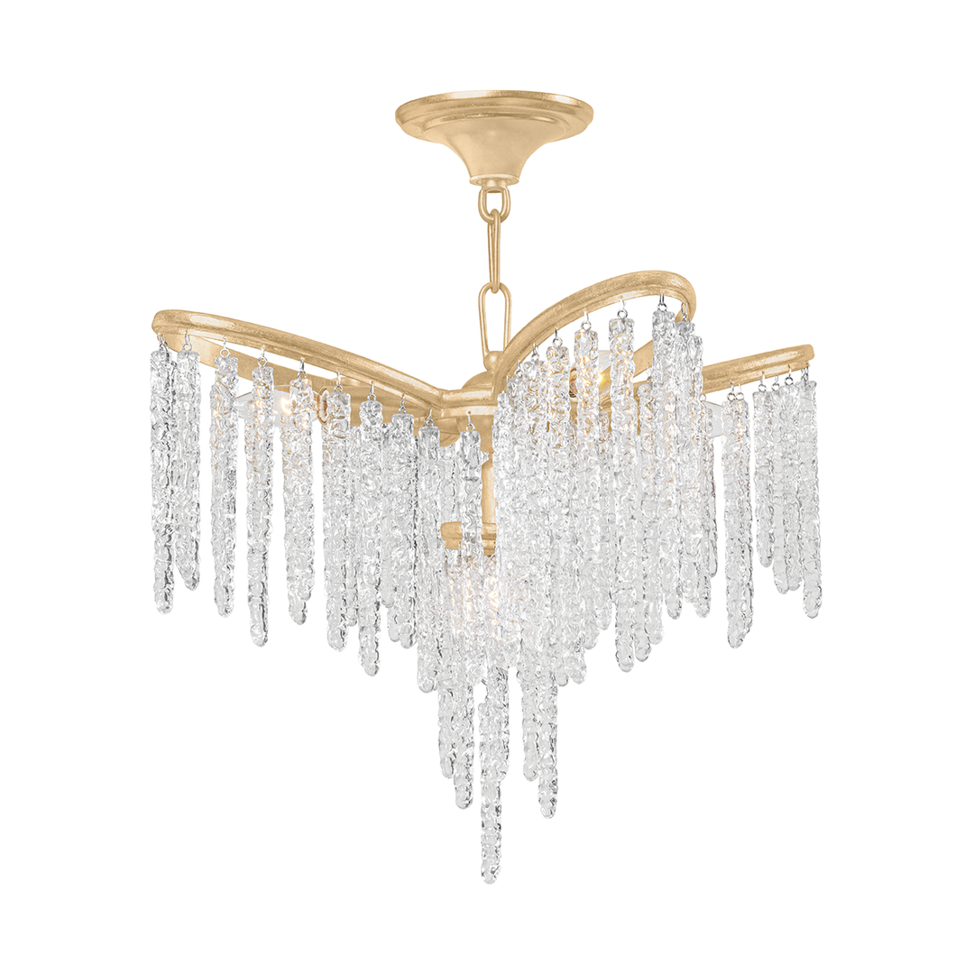 Corbett Lighting Pandora Chandelier Chandeliers Corbett Gold Leaf 22.25x18 