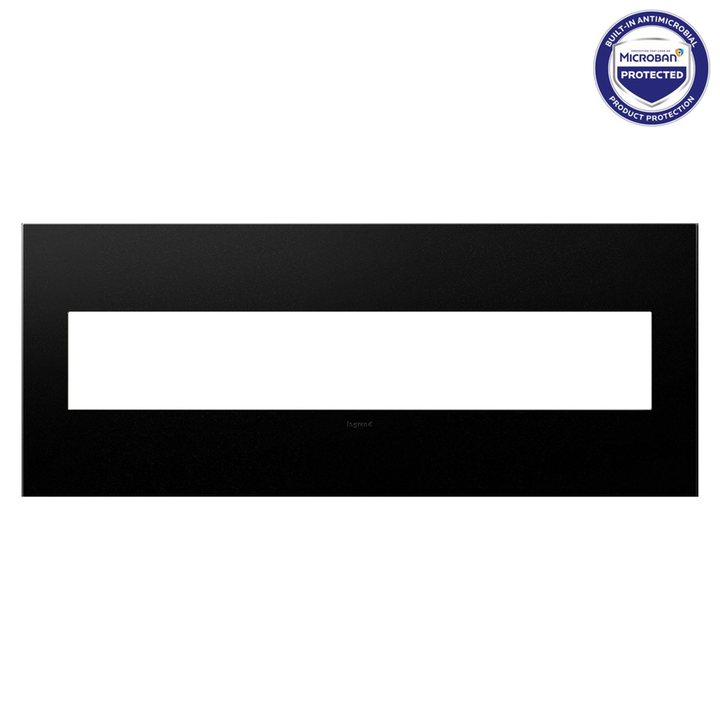 Legrand adorne Graphite 6-Gang wall plate