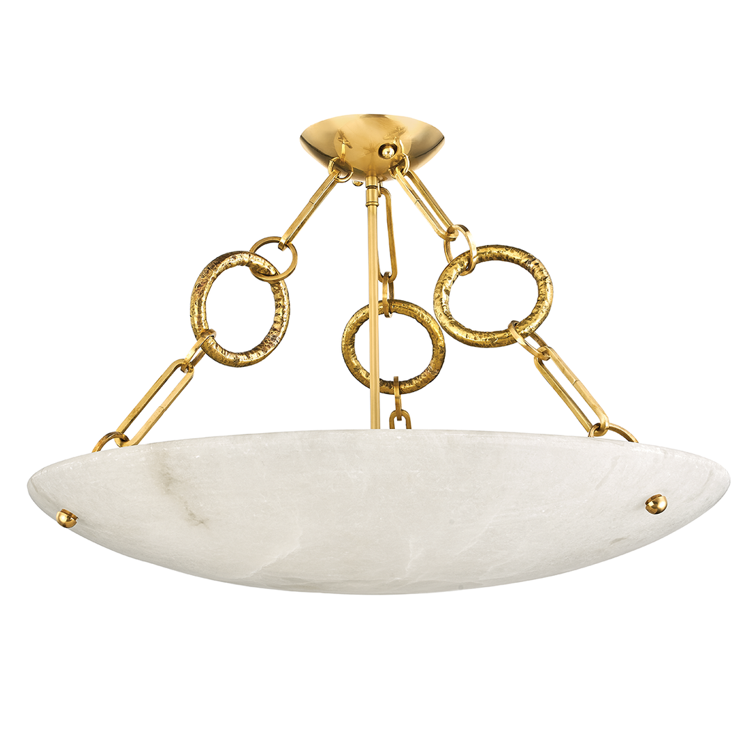 Corbett Lighting Yadira Semi Flush Ceiling Semi Flush Mounts Lighting Gallery VINTAGE BRASS 26x16.75 