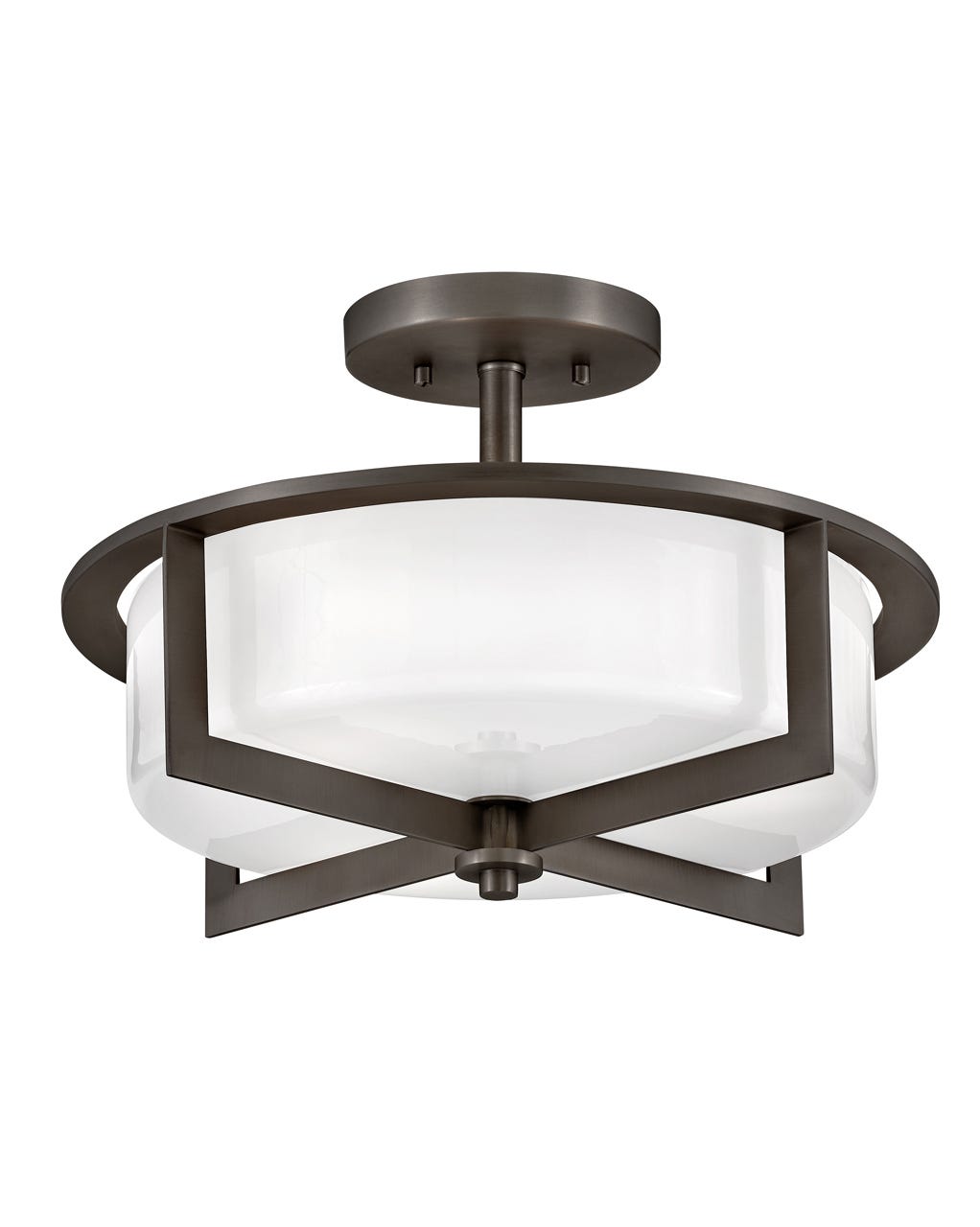 Hinkley Baxley Semi-Flush Mount Ceiling Semi Flush Mounts Hinkley Black Oxide 15.25x15.25x10.25 