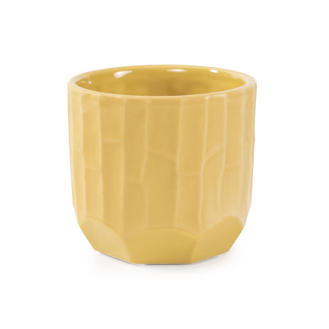 Howard Elliott Collection Golden Bee Ceramic Cache Pot, Short