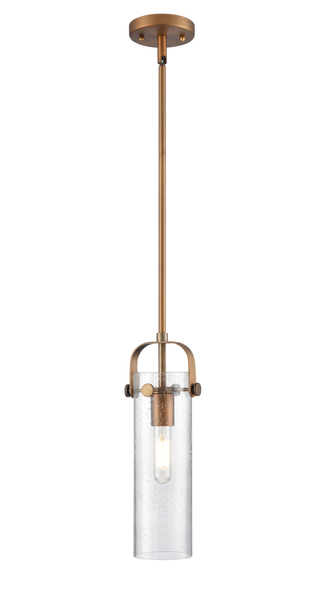 Innovations Lighting Pilaster II Cylinder 12" Pendant - Brushed Brass