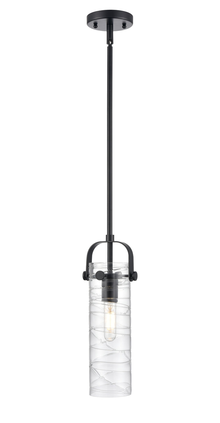 Innovations Lighting Pilaster II Cylinder 12" Pendant - Matte Black