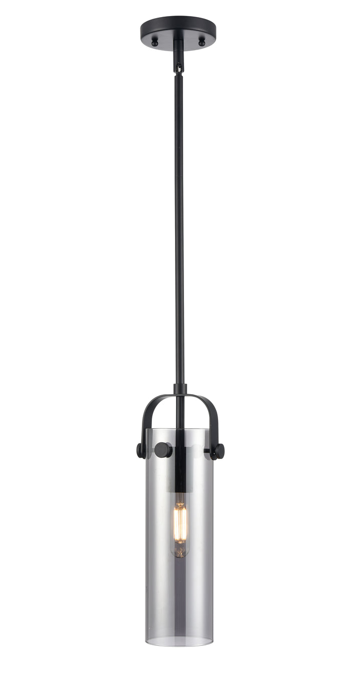 Innovations Lighting Pilaster II Cylinder 12" Pendant - Matte Black