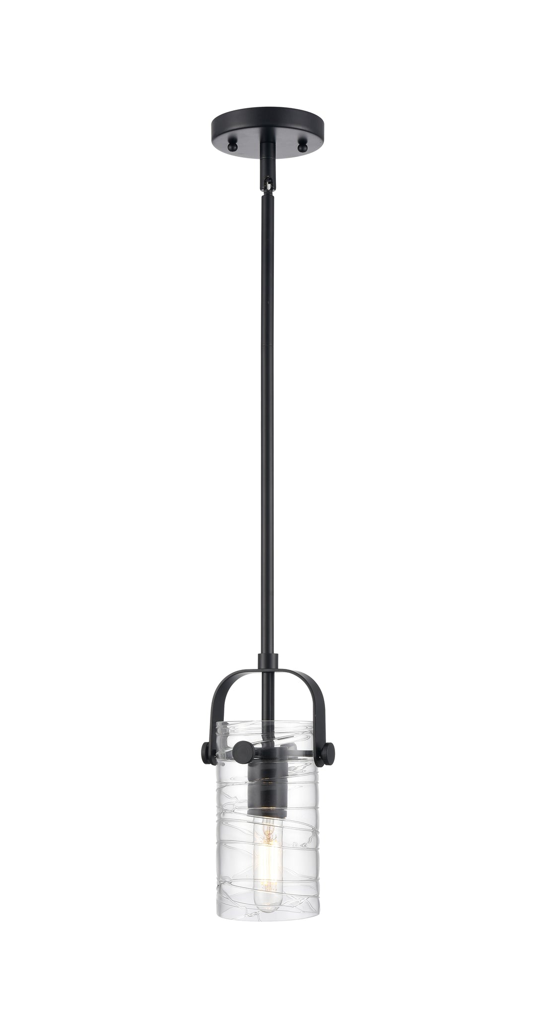 Innovations Lighting Pilaster II Cylinder 7" Pendant - Matte Black