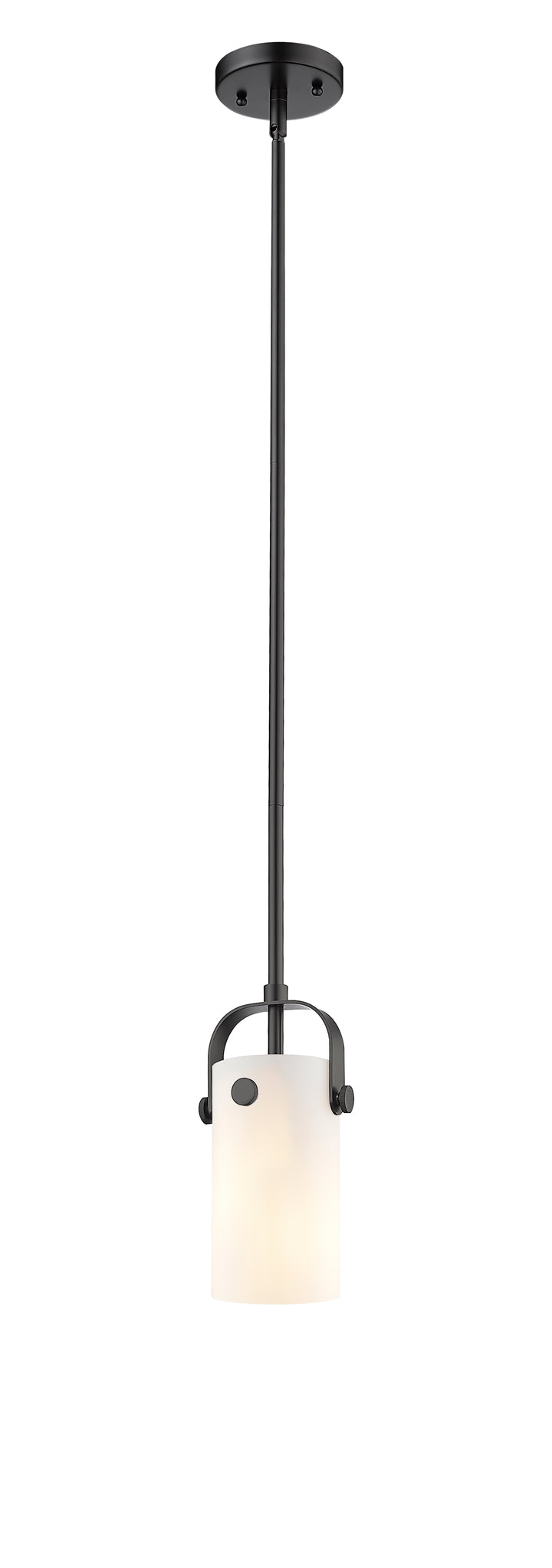 Innovations Lighting Pilaster II Cylinder 7" Pendant - Matte Black