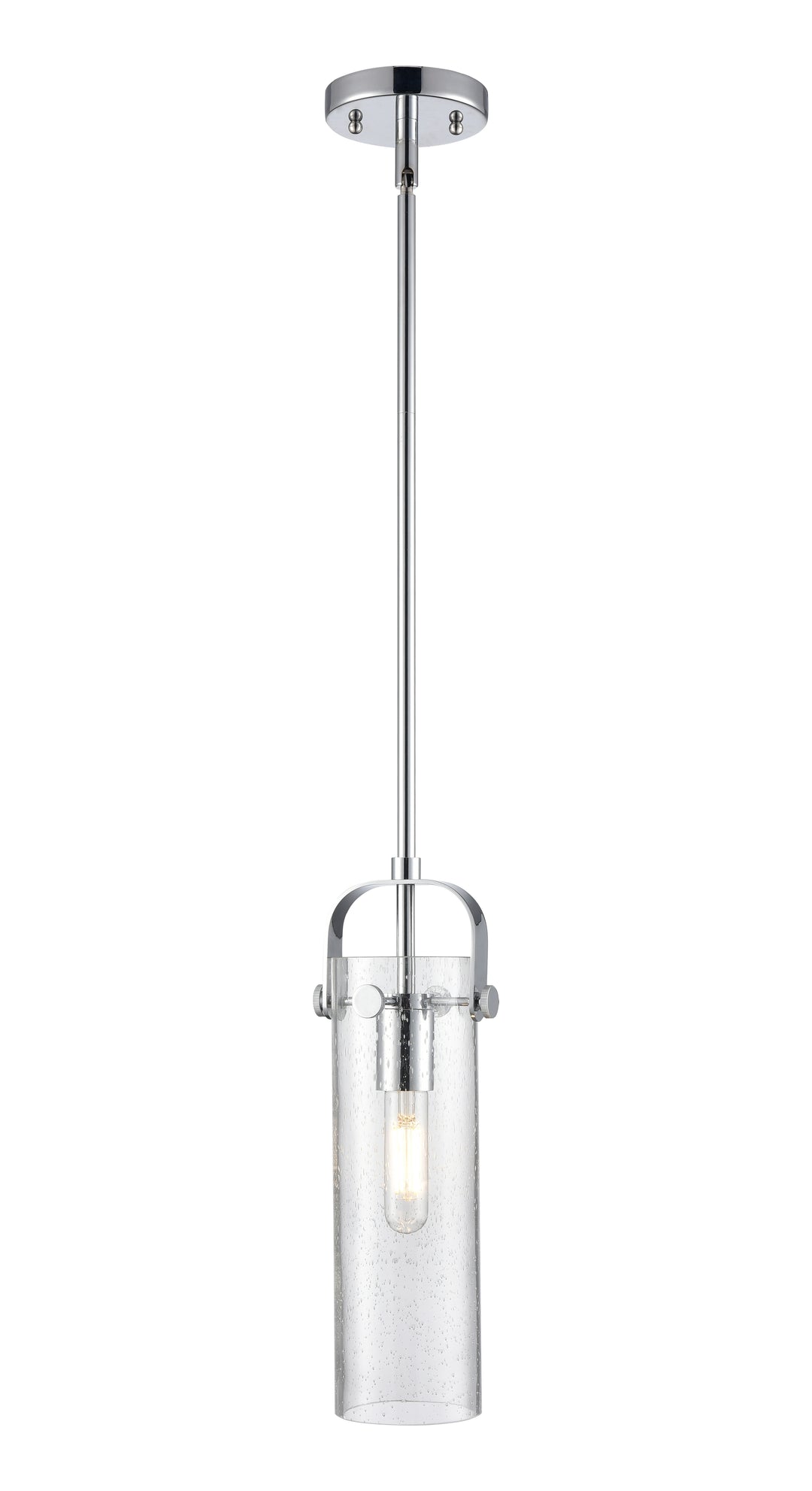 Innovations Lighting Pilaster II Cylinder 12" Pendant - Polished Chrome