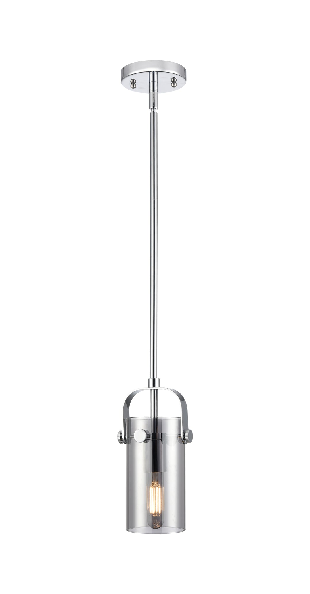 Innovations Lighting Pilaster II Cylinder 7" Pendant - Polished Chrome