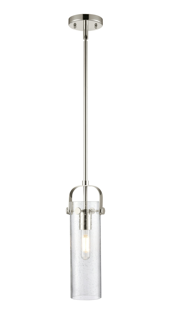 Innovations Lighting Pilaster II Cylinder 12" Pendant - Polished Nickel