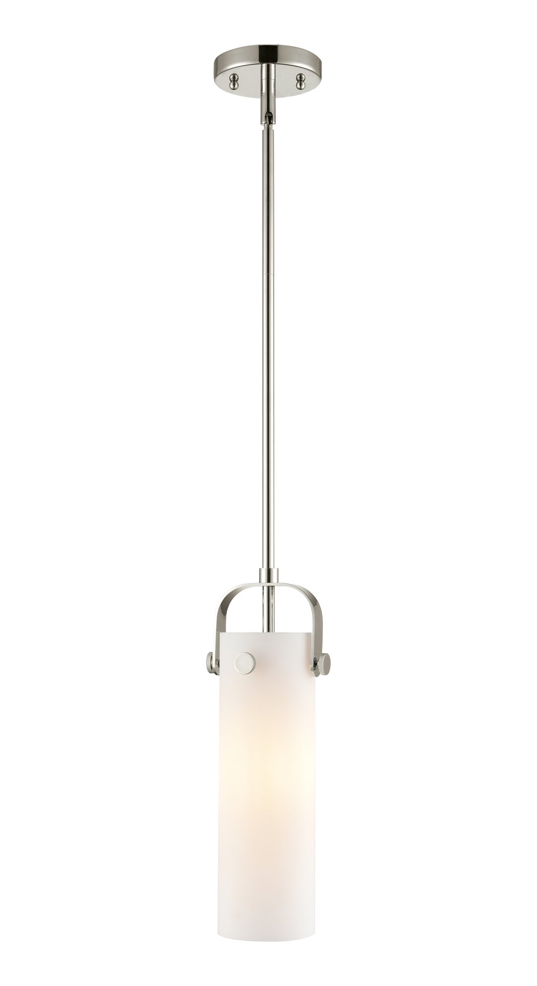 Innovations Lighting Pilaster II Cylinder 12" Pendant - Polished Nickel