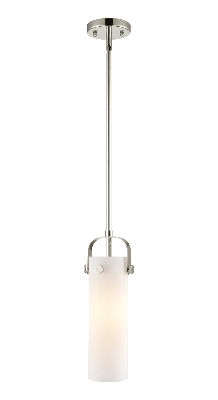 Innovations Lighting Pilaster II Cylinder 12" Pendant - Polished Nickel