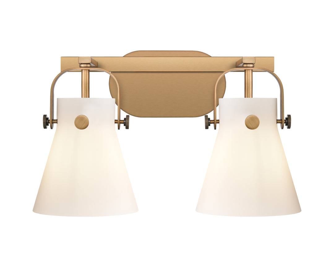 Innovations Lighting Pilaster II Cone 6" Bath Vanity Light - Brushed Brass Vanity Lights Innovations Lighting   