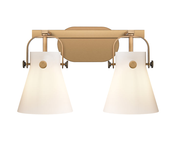 Innovations Lighting Pilaster II Cone 6" Bath Vanity Light - Brushed Brass Vanity Lights Innovations Lighting   