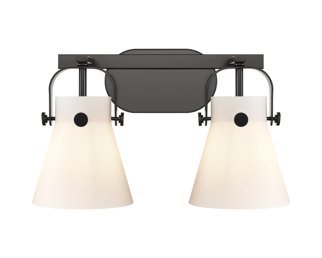 Innovations Lighting Pilaster II Cone 6" Bath Vanity Light - Matte Black Vanity Lights Innovations Lighting   