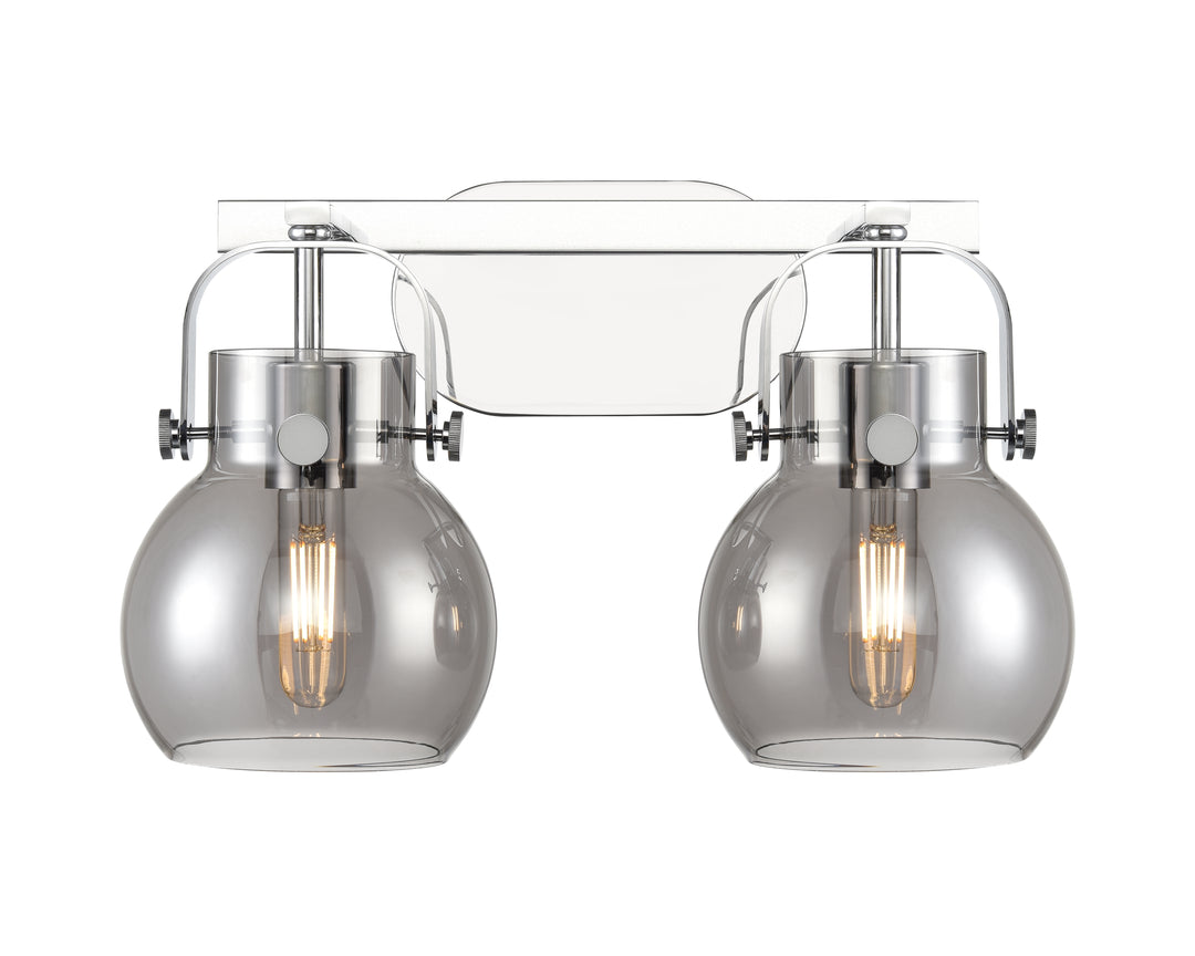 Innovations Lighting Pilaster II Sphere 6" Bath Vanity Light - Polished Chrome Vanity Lights Innovations Lighting   