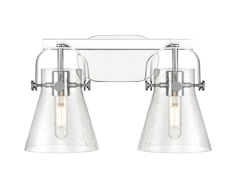 Innovations Lighting Pilaster II Cone 6" Bath Vanity Light - Polished Chrome Vanity Lights Innovations Lighting   