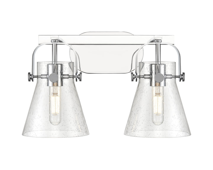 Innovations Lighting Pilaster II Cone 6" Bath Vanity Light - Polished Chrome Vanity Lights Innovations Lighting   