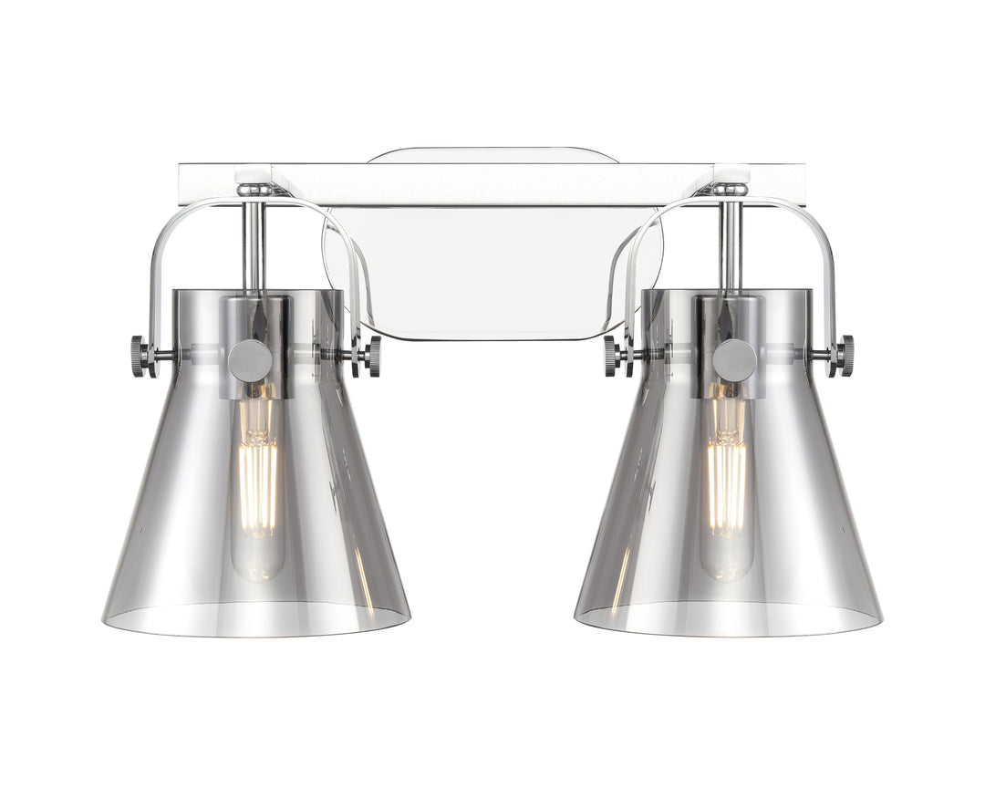 Innovations Lighting Pilaster II Cone 6" Bath Vanity Light - Polished Chrome Vanity Lights Innovations Lighting   