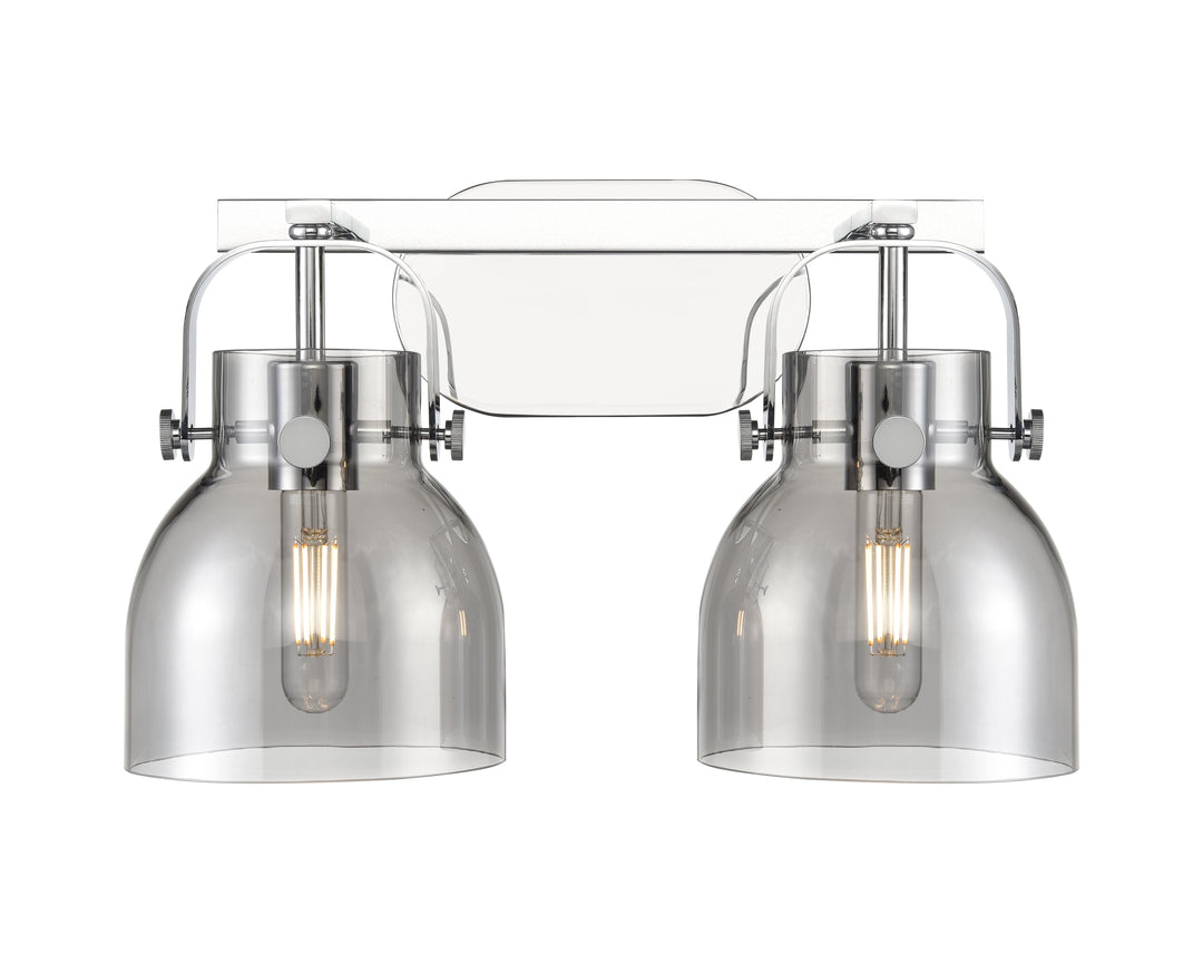 Innovations Lighting Pilaster II Bell 6" Bath Vanity Light - Polished Chrome Vanity Lights Innovations Lighting   