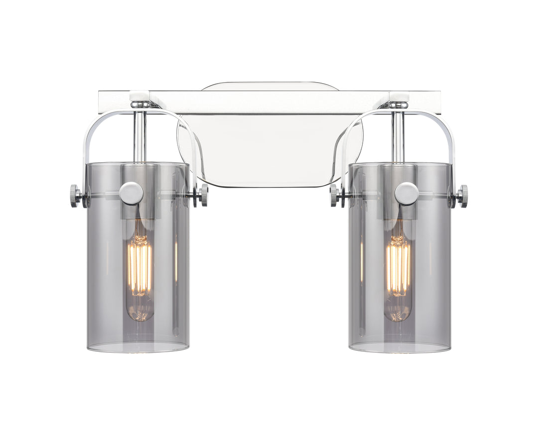 Innovations Lighting Pilaster II Cylinder 7" Bath Vanity Light - Polished Chrome Vanity Lights Innovations Lighting   