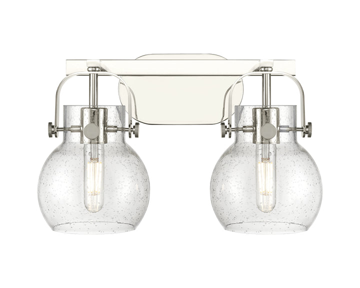 Innovations Lighting Pilaster II Sphere 6" Bath Vanity Light - Polished Nickel Vanity Lights Innovations Lighting   