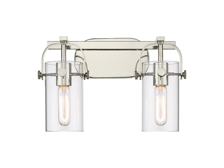 Innovations Lighting Pilaster II Cylinder 7" Bath Vanity Light - Polished Nickel Vanity Lights Innovations Lighting   