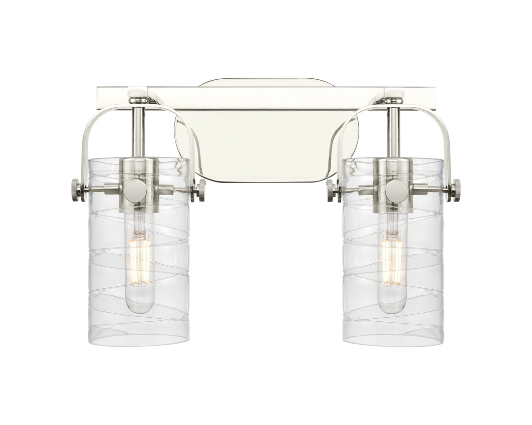 Innovations Lighting Pilaster II Cylinder 7" Bath Vanity Light - Polished Nickel Vanity Lights Innovations Lighting   