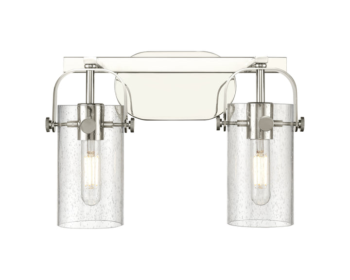 Innovations Lighting Pilaster II Cylinder 7" Bath Vanity Light - Polished Nickel Vanity Lights Innovations Lighting   