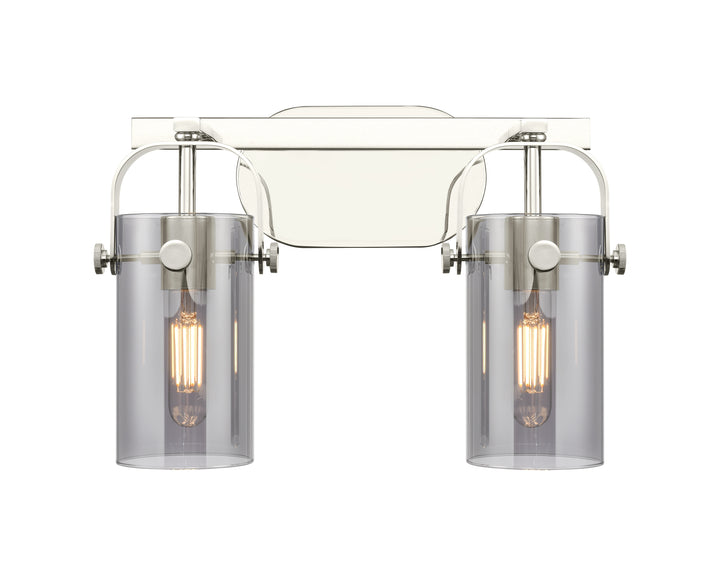 Innovations Lighting Pilaster II Cylinder 7" Bath Vanity Light - Polished Nickel Vanity Lights Innovations Lighting   