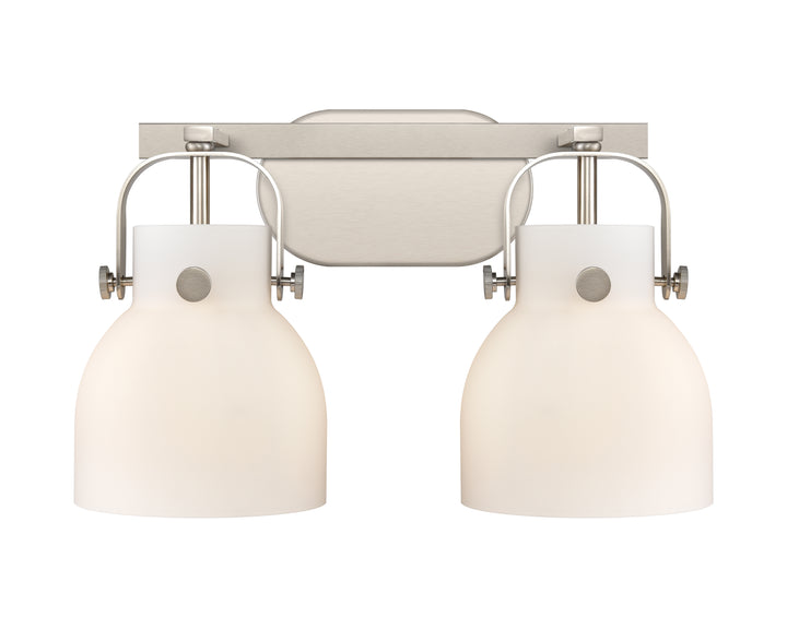 Innovations Lighting Pilaster II Bell 6" Bath Vanity Light - Satin Nickel Vanity Lights Innovations Lighting   