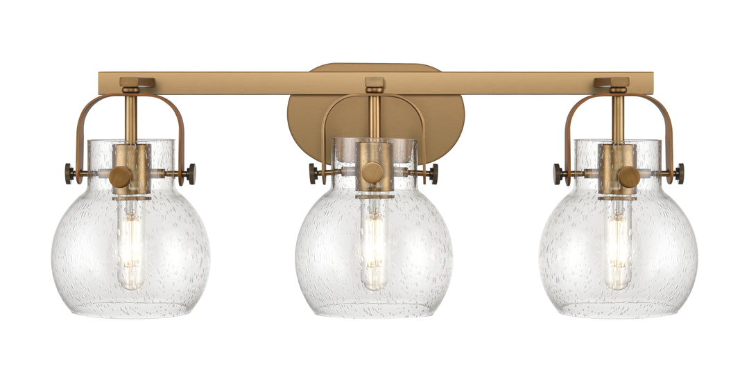 Innovations Lighting Pilaster II Sphere 6" Bath Vanity Light - Brushed Brass Vanity Lights Innovations Lighting   