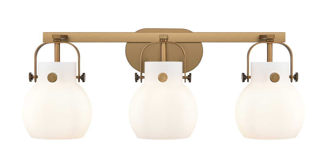 Innovations Lighting Pilaster II Sphere 6" Bath Vanity Light - Brushed Brass Vanity Lights Innovations Lighting   